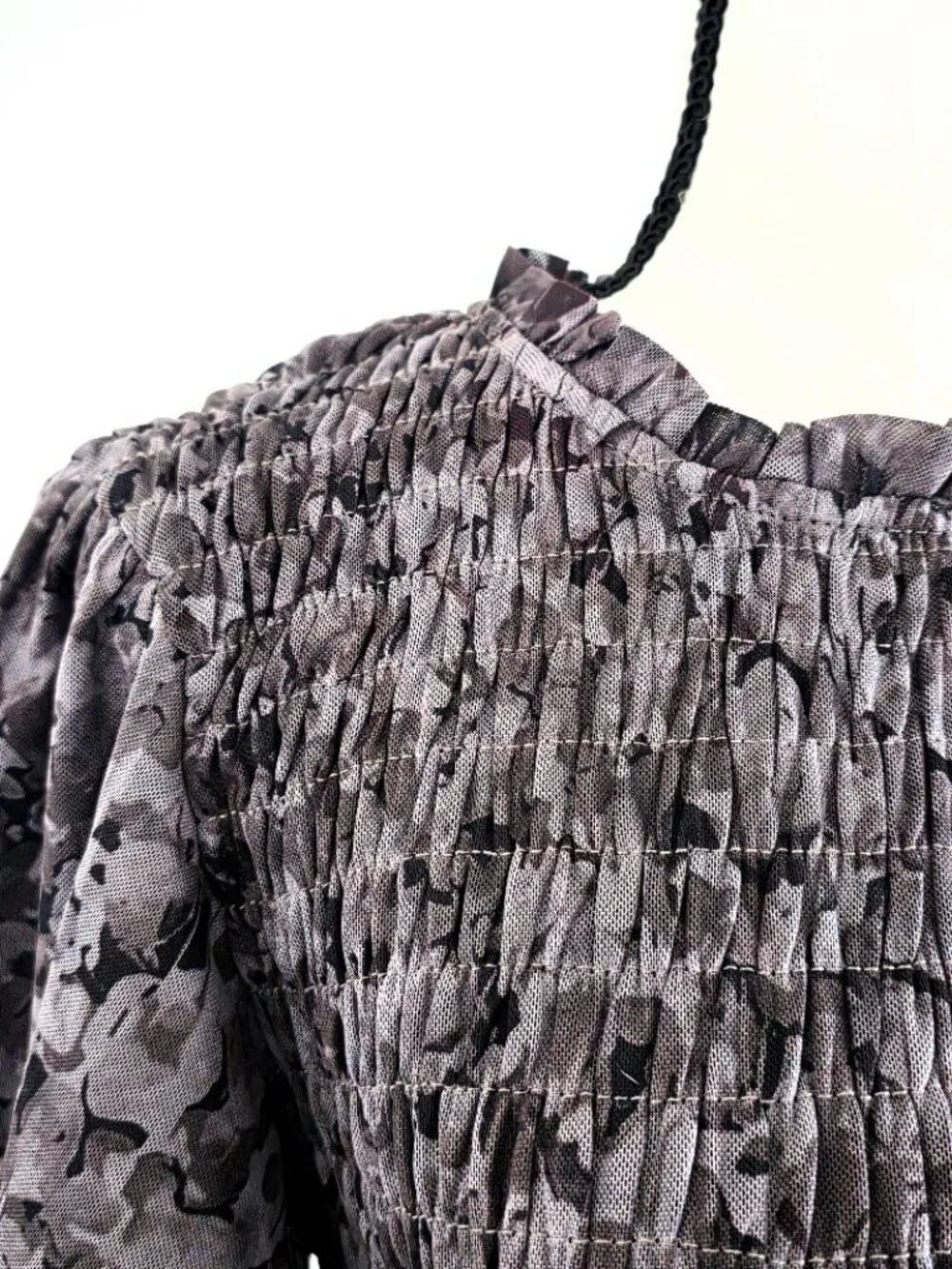 Böhme Sofia Midi Dress in Grey Tulle – Size Small (S) - Picture 7 of 12